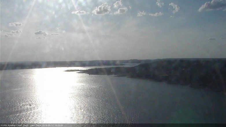 Lake Travis webcam, June 12, 2018 5:30 PM CT
