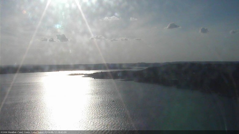 Lake Travis webcam, June 12, 2018 5:45 PM CT