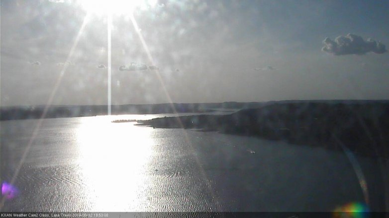 Lake Travis webcam, June 12, 2018 5:55 PM CT