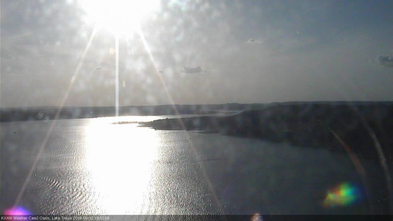 Lake Travis webcam, June 12, 2018 6:05 PM CT