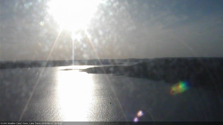 Lake Travis webcam, June 12, 2018 6:20 PM CT