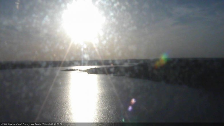 Lake Travis webcam, June 12, 2018 6:40 PM CT