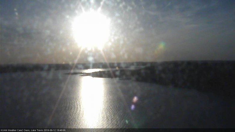 Lake Travis webcam, June 12, 2018 6:50 PM CT