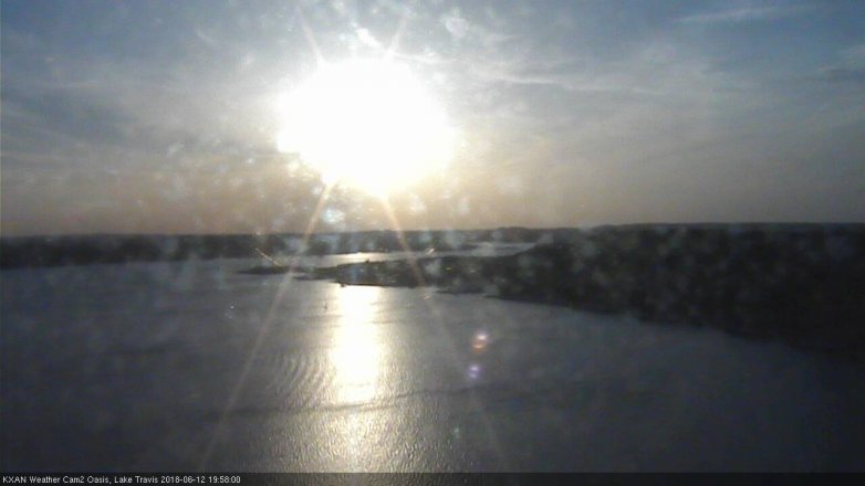 Lake Travis webcam, June 12, 2018 7:00 PM CT