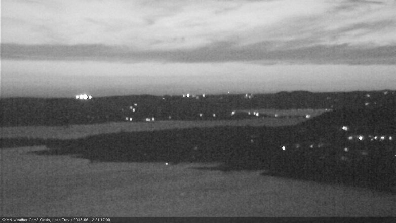 Lake Travis webcam, June 12, 2018 8:20 PM CT