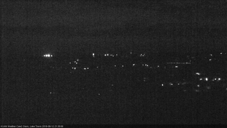 Lake Travis webcam, June 12, 2018 8:40 PM CT