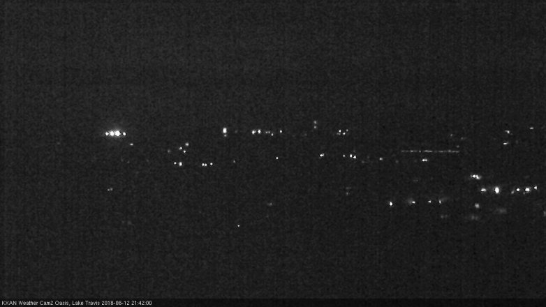 Lake Travis webcam, June 12, 2018 8:45 PM CT