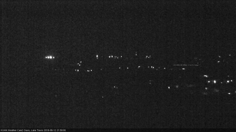 Lake Travis webcam, June 12, 2018 9:00 PM CT