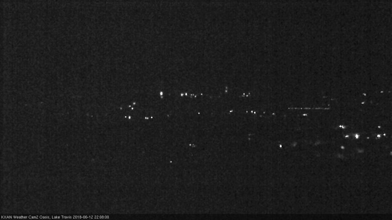 Lake Travis webcam, June 12, 2018 9:10 PM CT