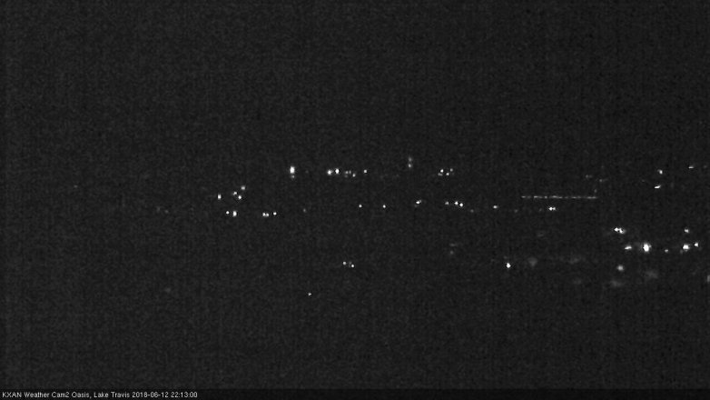 Lake Travis webcam, June 12, 2018 9:15 PM CT