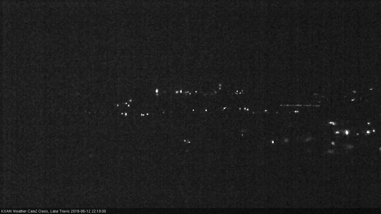 Lake Travis webcam, June 12, 2018 9:20 PM CT