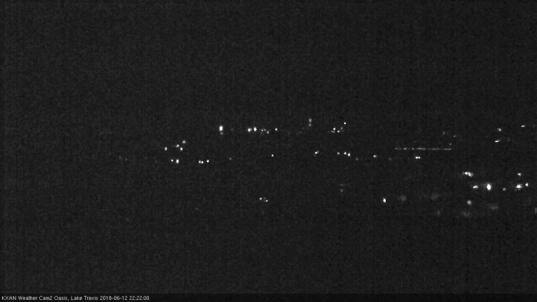 Lake Travis webcam, June 12, 2018 9:25 PM CT