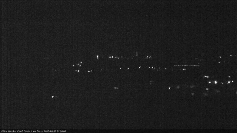 Lake Travis webcam, June 12, 2018 9:40 PM CT