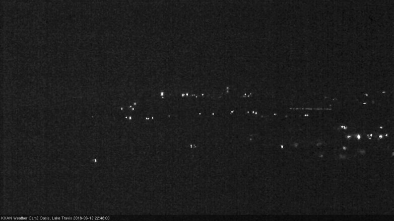 Lake Travis webcam, June 12, 2018 9:50 PM CT