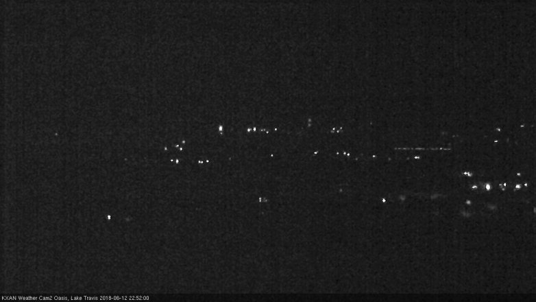 Lake Travis webcam, June 12, 2018 9:55 PM CT