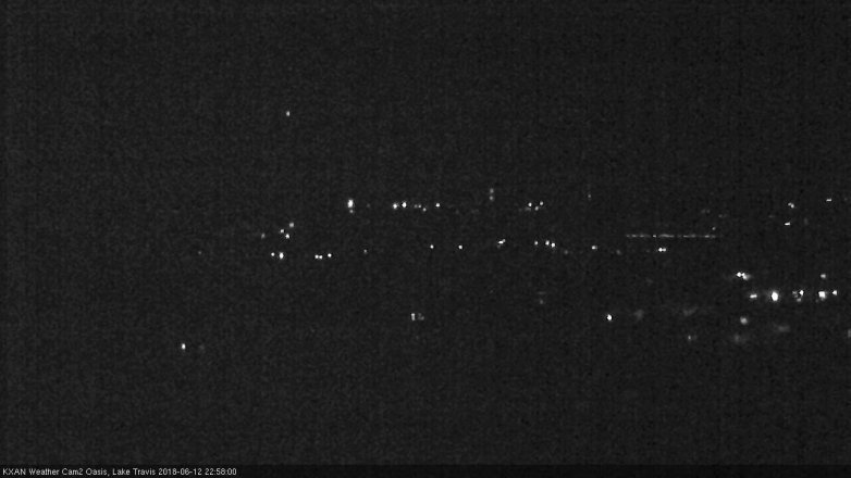 Lake Travis webcam, June 12, 2018 10:00 PM CT