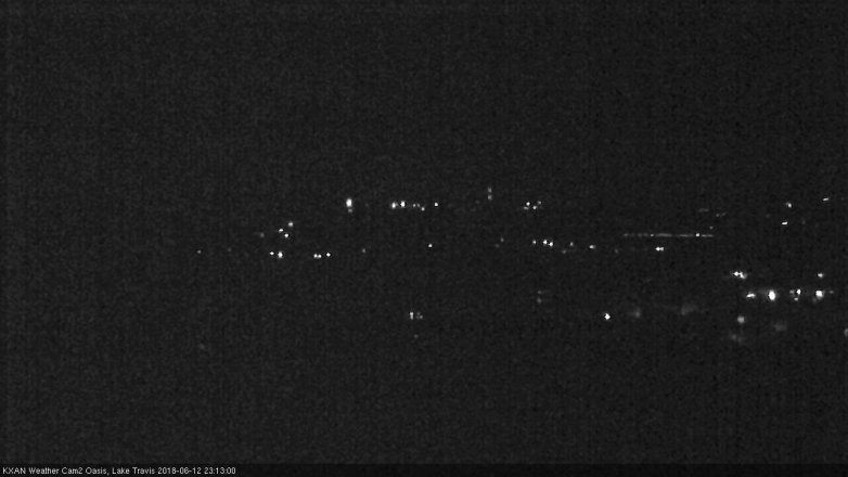 Lake Travis webcam, June 12, 2018 10:15 PM CT