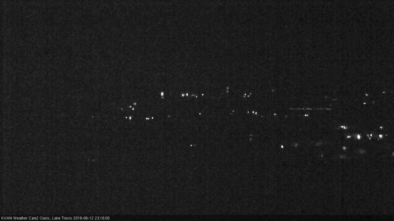 Lake Travis webcam, June 12, 2018 10:20 PM CT