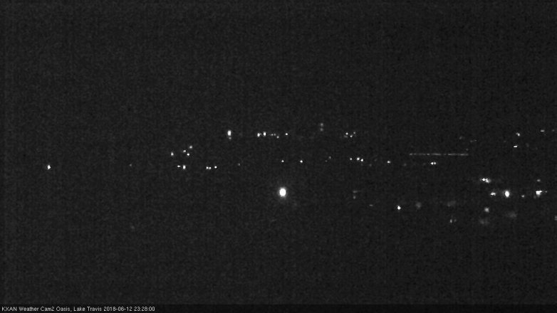 Lake Travis webcam, June 12, 2018 10:30 PM CT