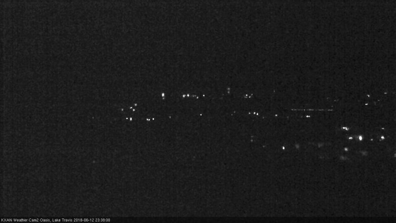 Lake Travis webcam, June 12, 2018 10:40 PM CT