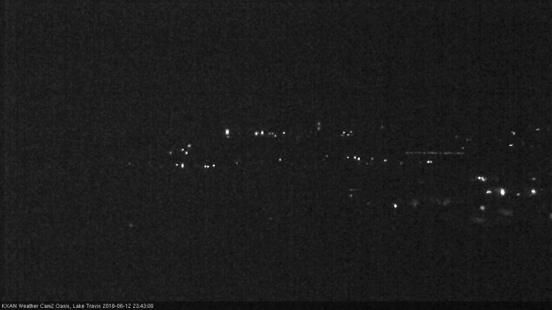 Lake Travis webcam, June 12, 2018 10:45 PM CT
