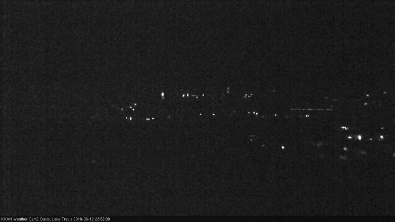 Lake Travis webcam, June 12, 2018 10:55 PM CT