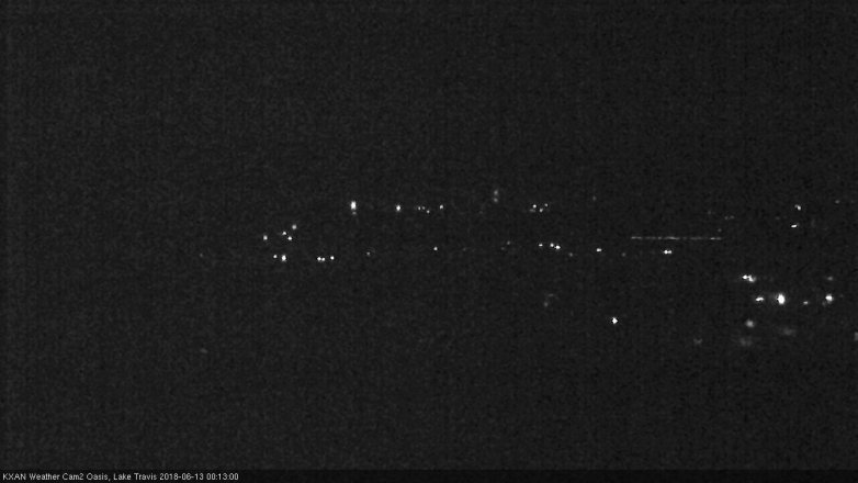 Lake Travis webcam, June 12, 2018 11:15 PM CT