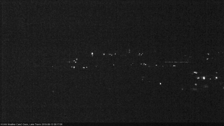 Lake Travis webcam, June 12, 2018 11:20 PM CT