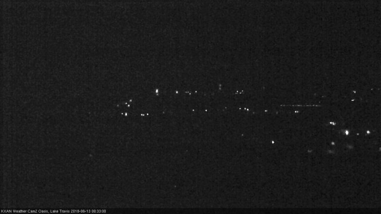 Lake Travis webcam, June 12, 2018 11:35 PM CT
