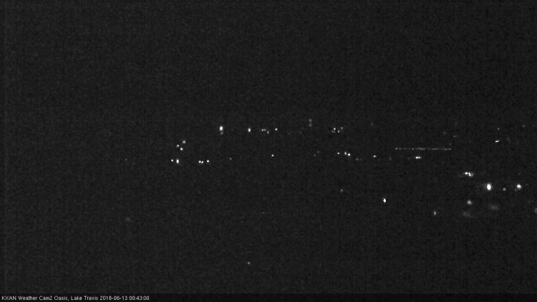 Lake Travis webcam, June 12, 2018 11:45 PM CT