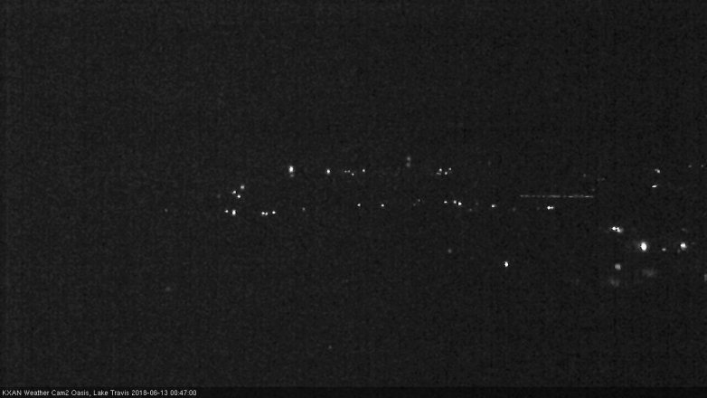 Lake Travis webcam, June 12, 2018 11:50 PM CT