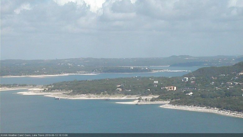 Lake Travis webcam, June 13, 2018 9:15 AM CT