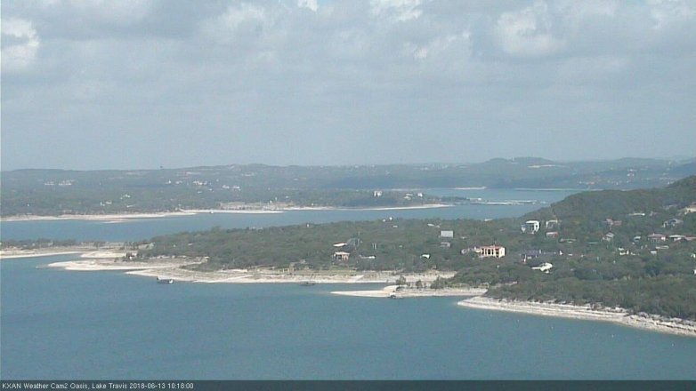 Lake Travis webcam, June 13, 2018 9:20 AM CT