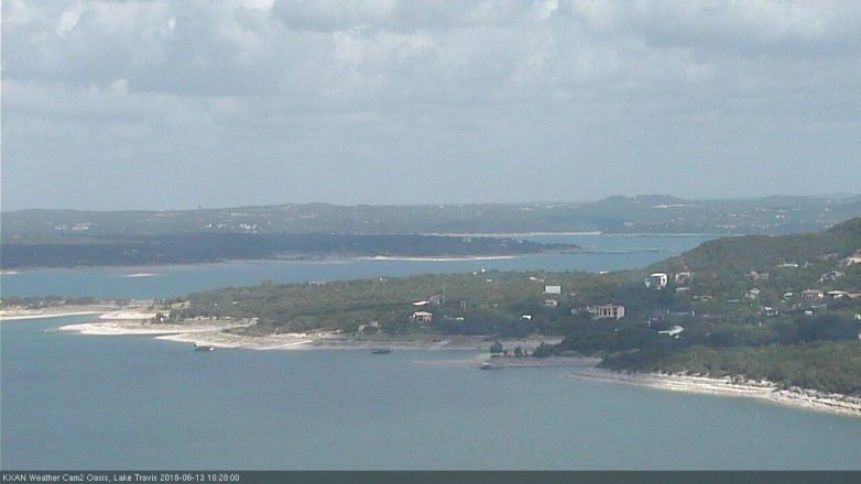 Lake Travis webcam, June 13, 2018 9:30 AM CT