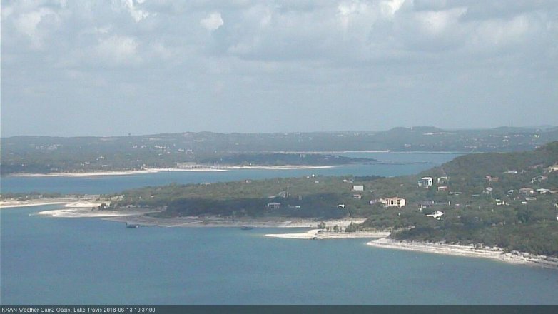 Lake Travis webcam, June 13, 2018 9:40 AM CT