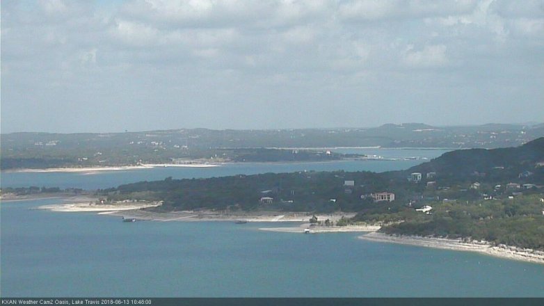 Lake Travis webcam, June 13, 2018 9:50 AM CT