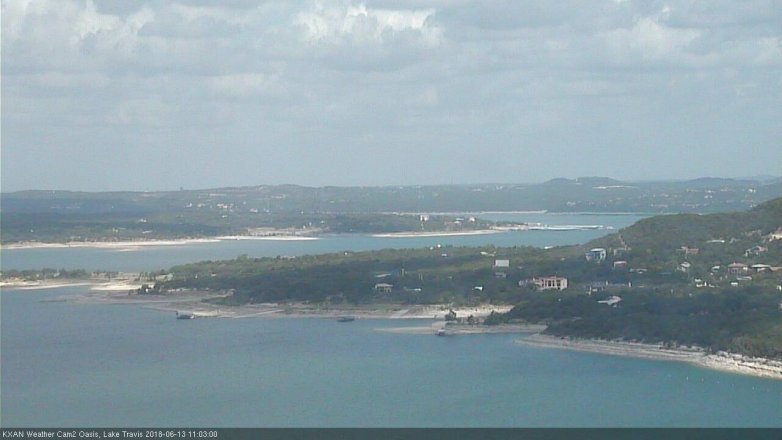 Lake Travis webcam, June 13, 2018 10:05 AM CT