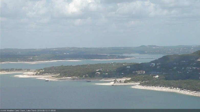 Lake Travis webcam, June 13, 2018 10:10 AM CT