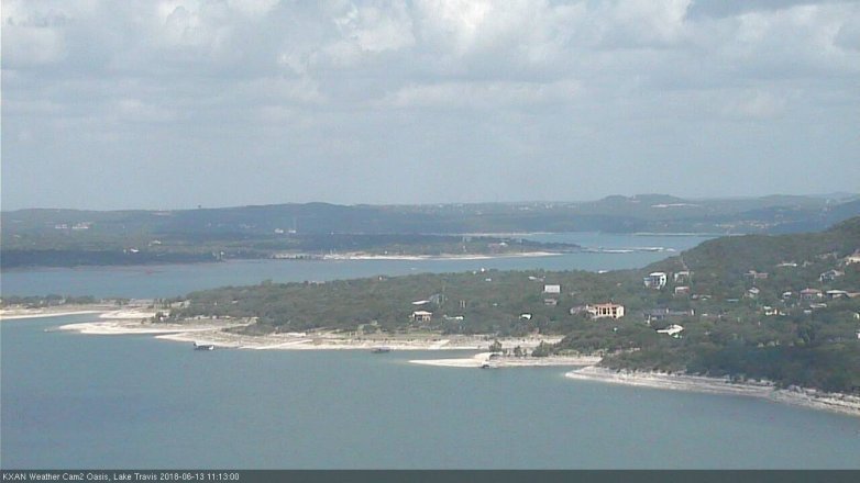Lake Travis webcam, June 13, 2018 10:15 AM CT