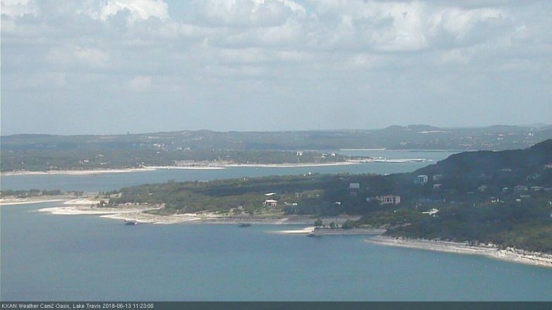 Lake Travis webcam, June 13, 2018 10:25 AM CT