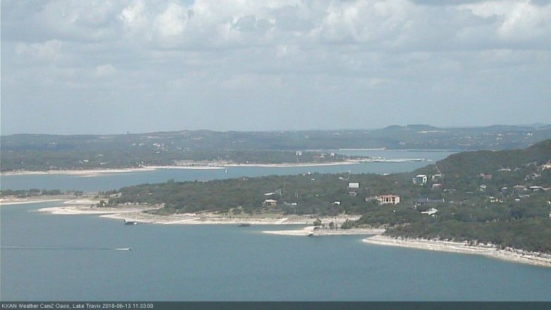 Lake Travis webcam, June 13, 2018 10:35 AM CT