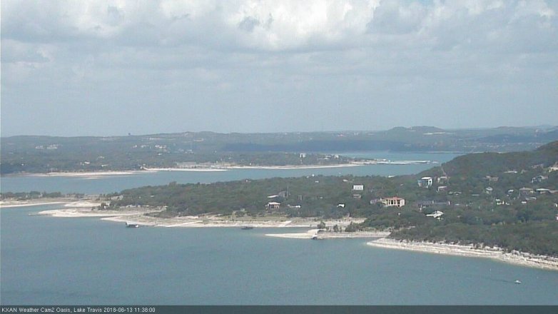 Lake Travis webcam, June 13, 2018 10:40 AM CT