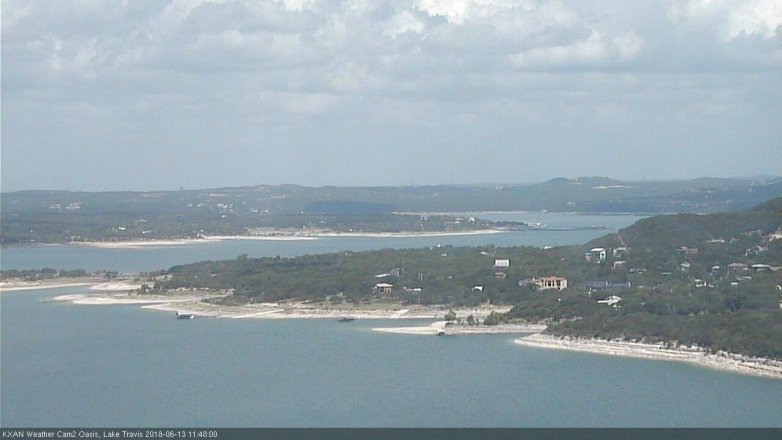 Lake Travis webcam, June 13, 2018 10:50 AM CT