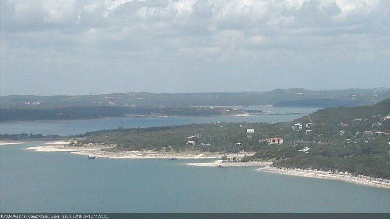 Lake Travis webcam, June 13, 2018 10:55 AM CT