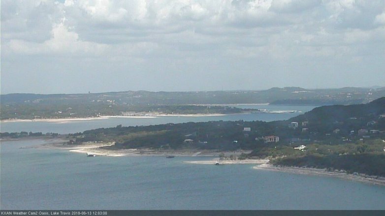 Lake Travis webcam, June 13, 2018 11:05 AM CT