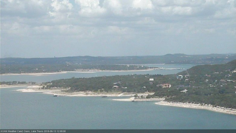 Lake Travis webcam, June 13, 2018 11:10 AM CT