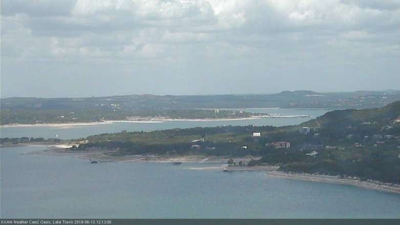 Lake Travis webcam, June 13, 2018 11:15 AM CT
