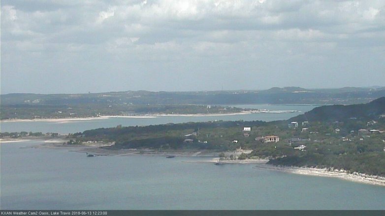 Lake Travis webcam, June 13, 2018 11:25 AM CT