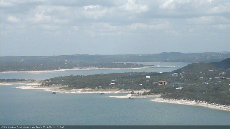 Lake Travis webcam, June 13, 2018 11:30 AM CT