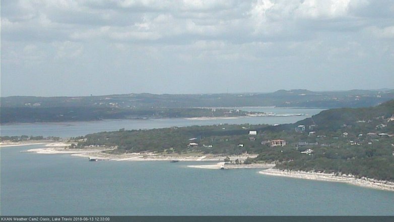Lake Travis webcam, June 13, 2018 11:35 AM CT